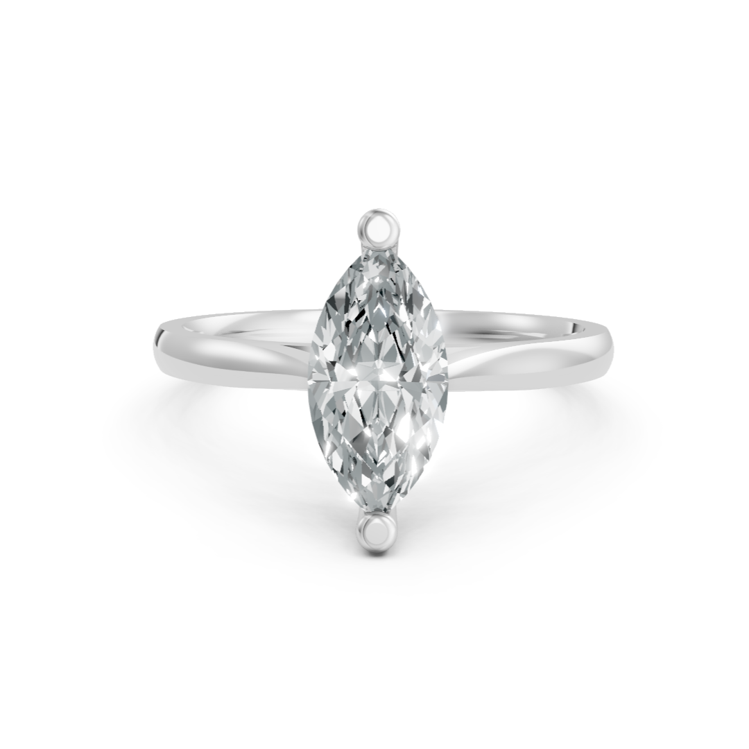 Lab Grown Diamond Marquise Single Stone Ring