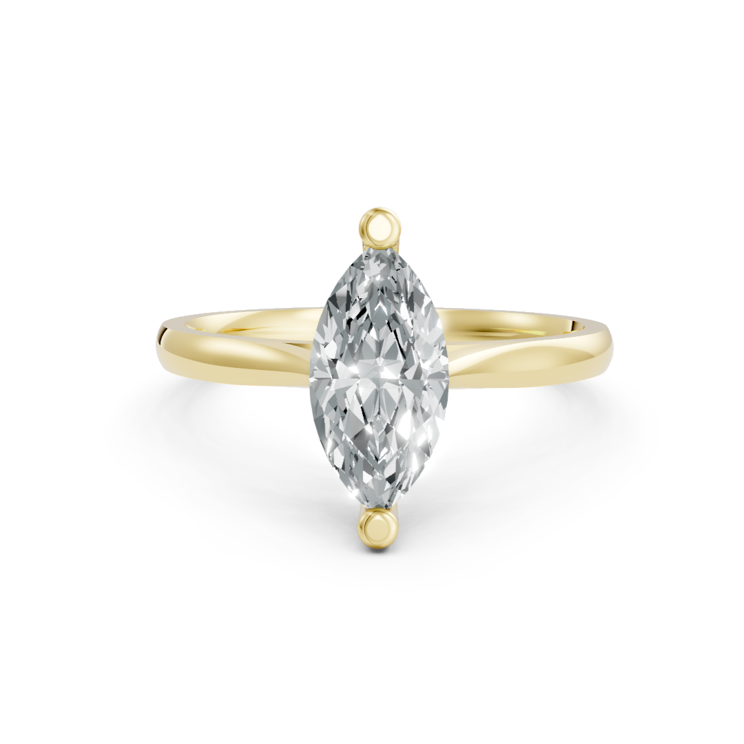 Lab Grown Diamond Marquise Single Stone Ring