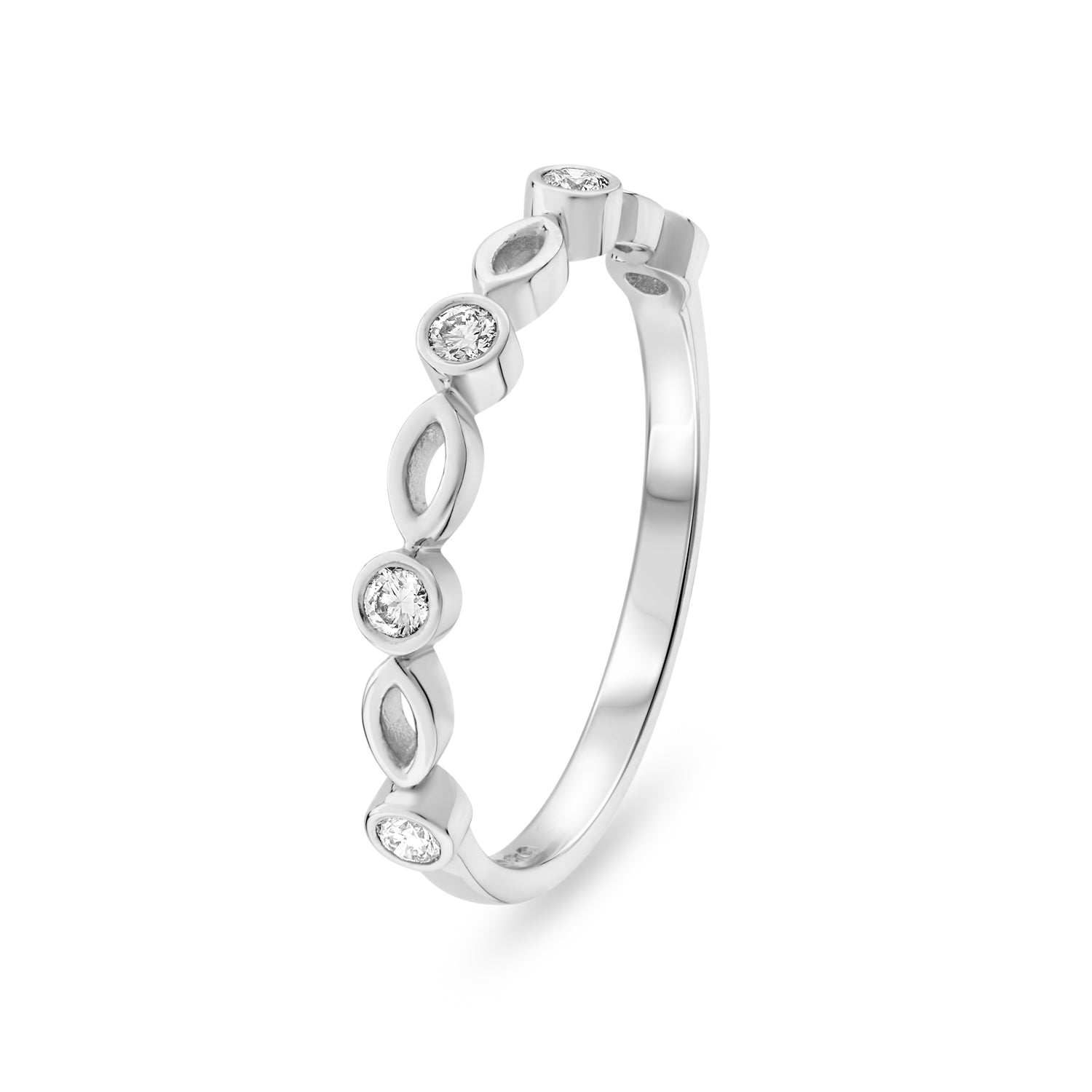 Diamond Set Wedding Ring. 0.33ct