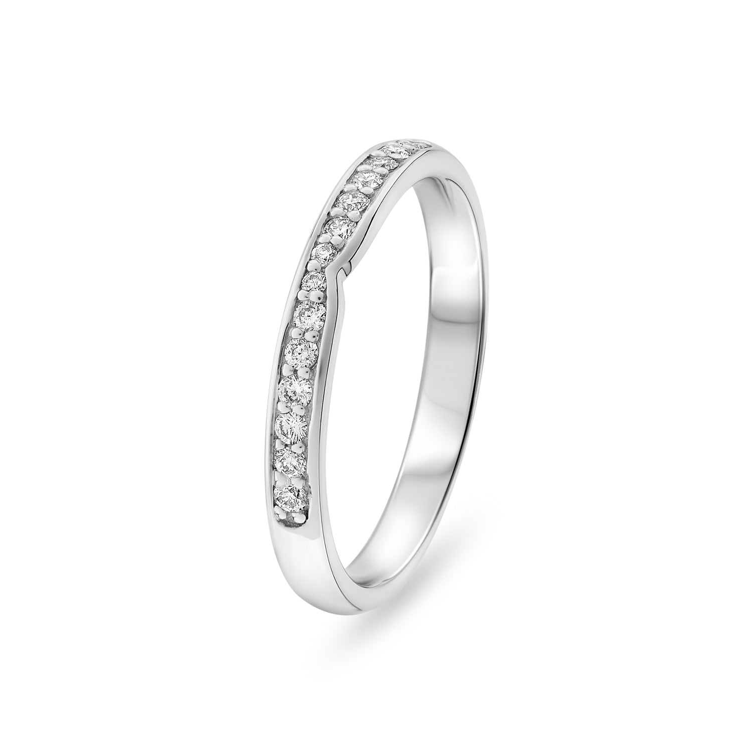 Diamond Shaped Wedding Ring. 0.17ct