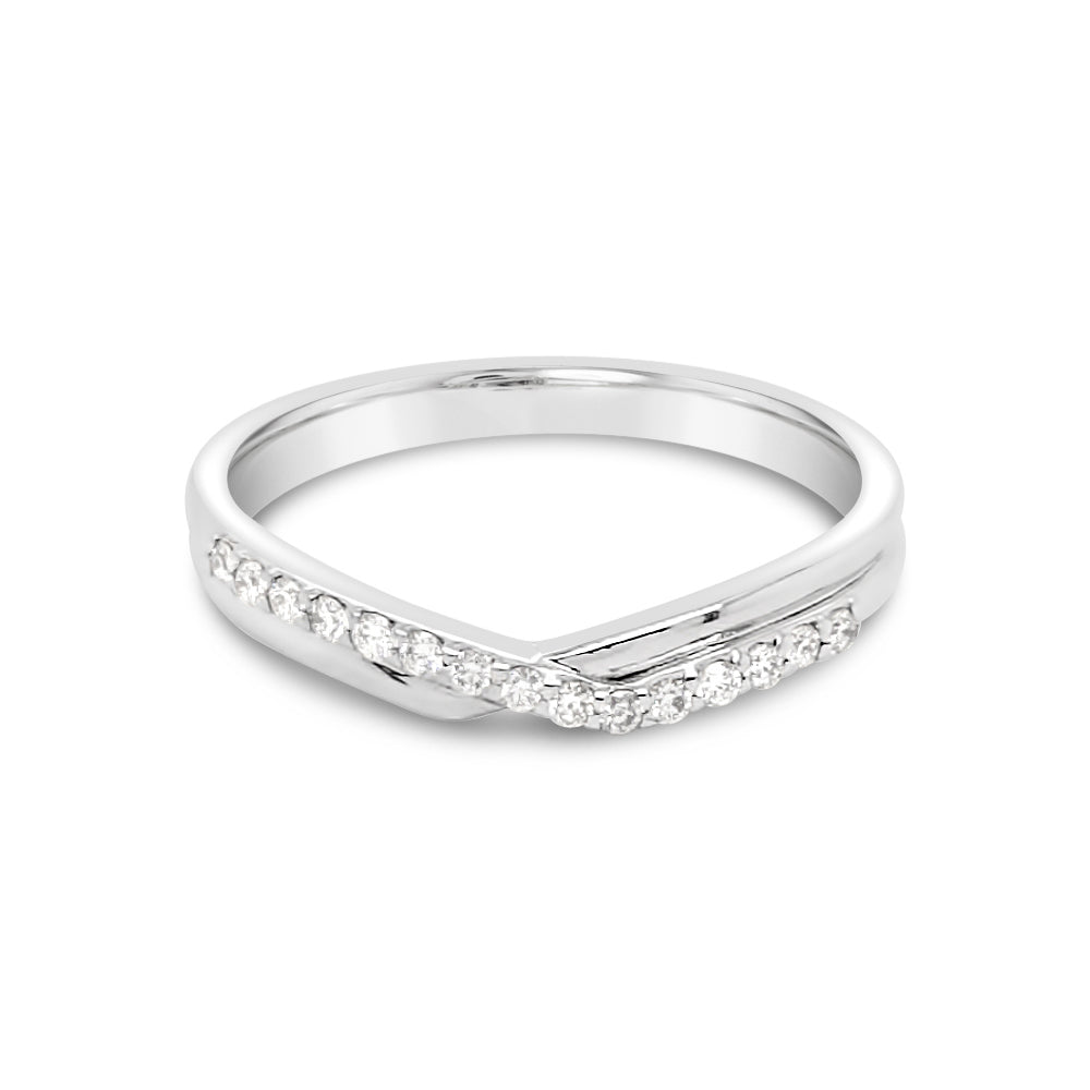 Diamond Wedding Ring. 0.22ct