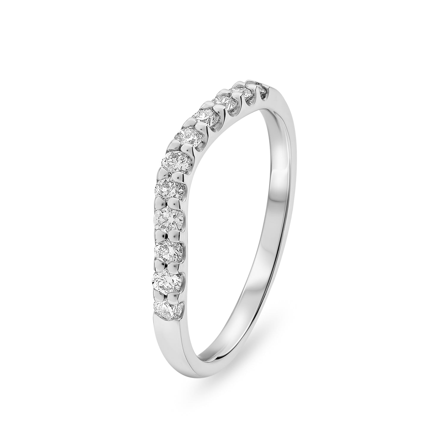 Diamond Shaped Wedding Ring. 0.33ct