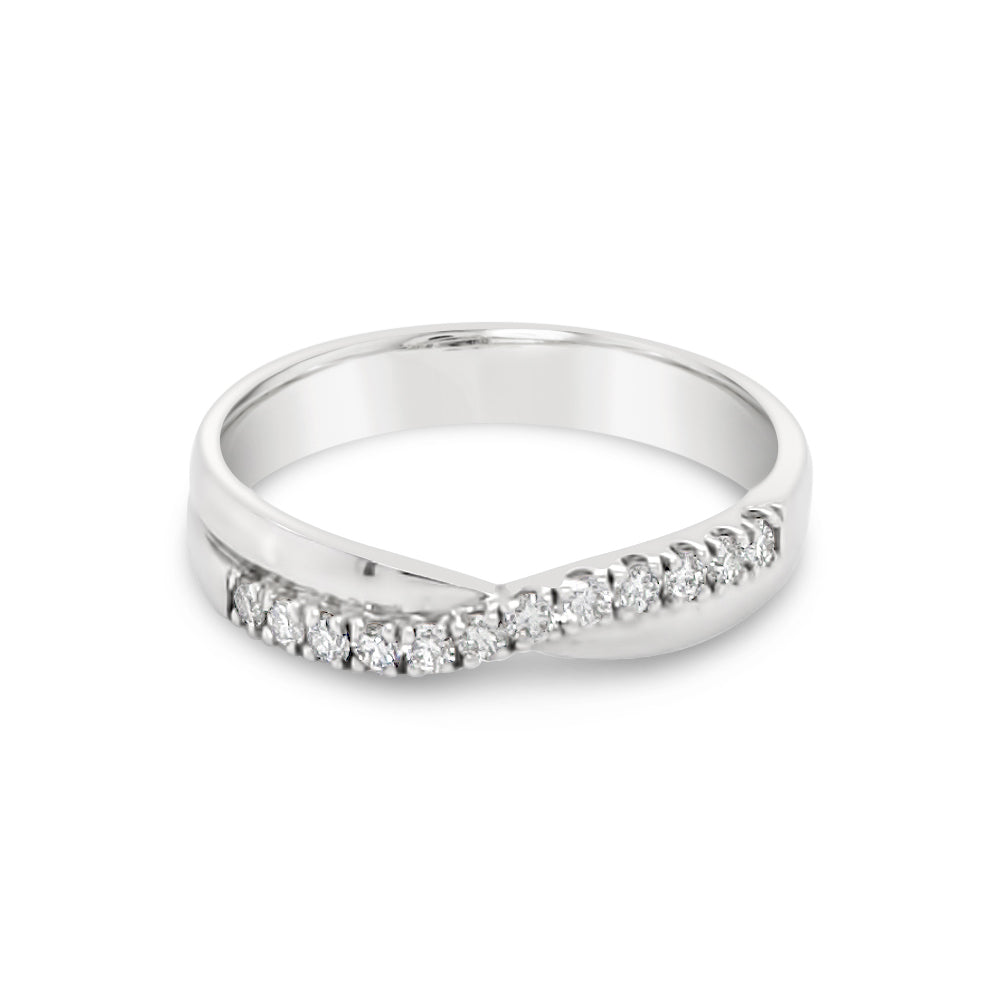 Diamond Wedding Ring. 0.21ct