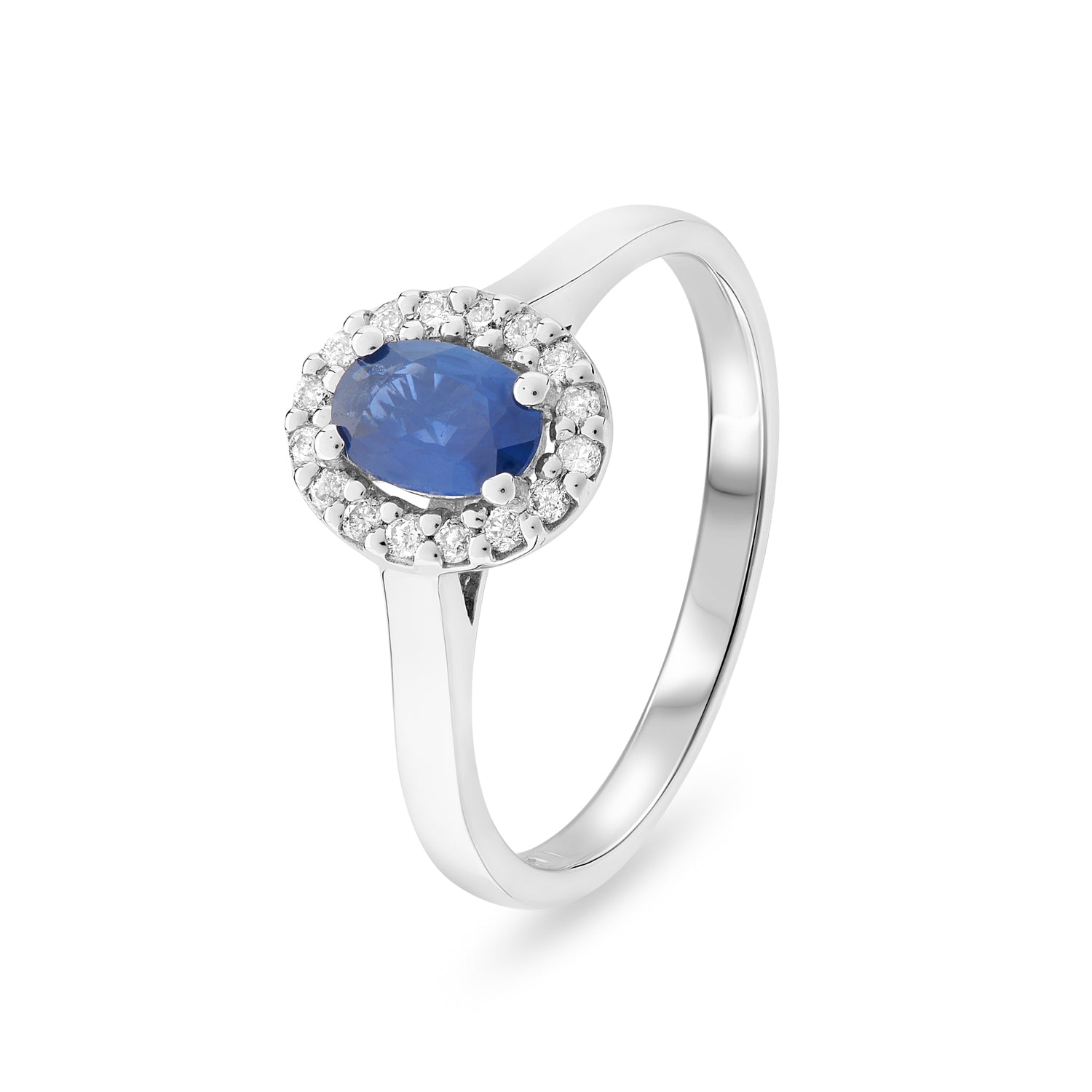 Diamond And Gemstone Cluster Ring. 0.12ct