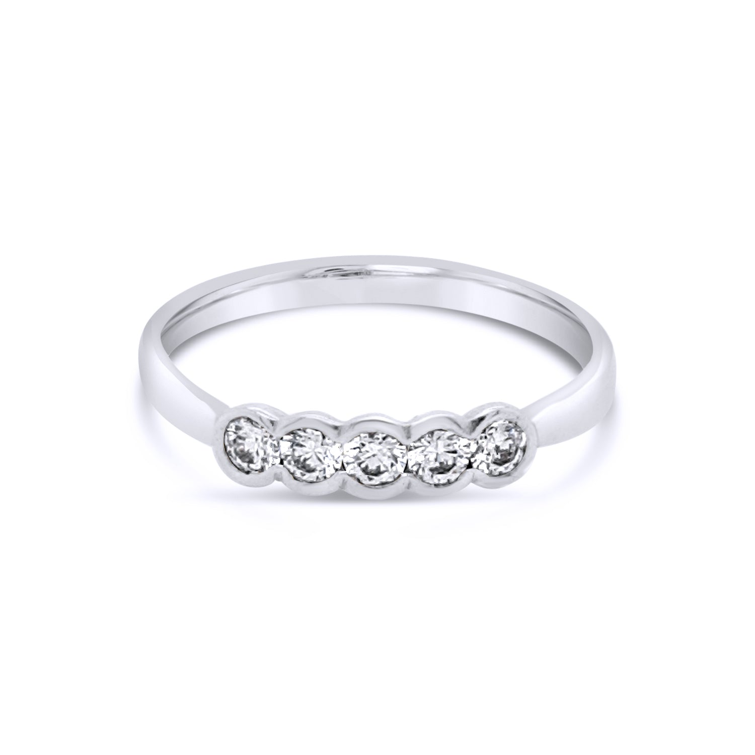Diamond Rubover Eternity Ring.