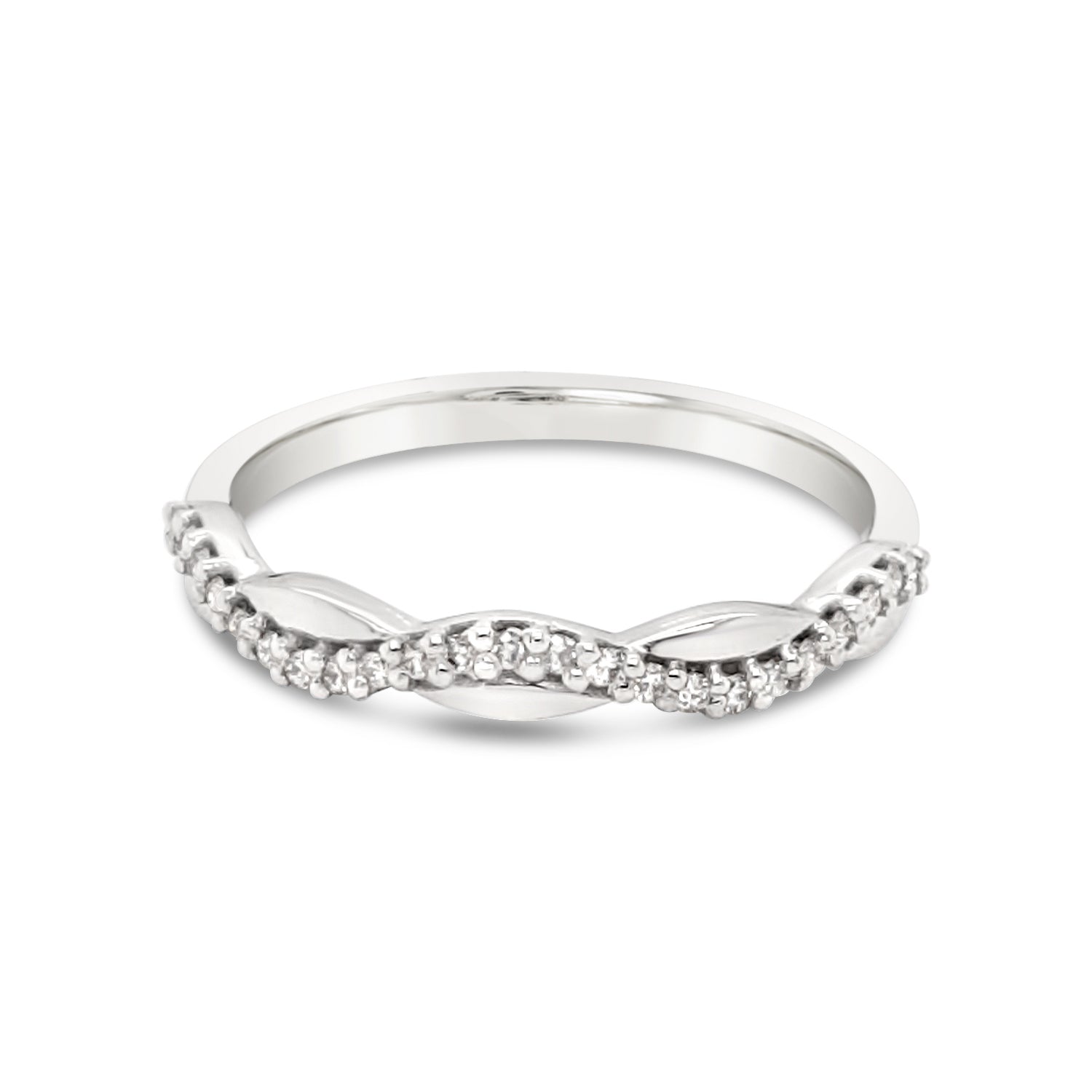 Diamond Set Wedding Ring c.0.11CT